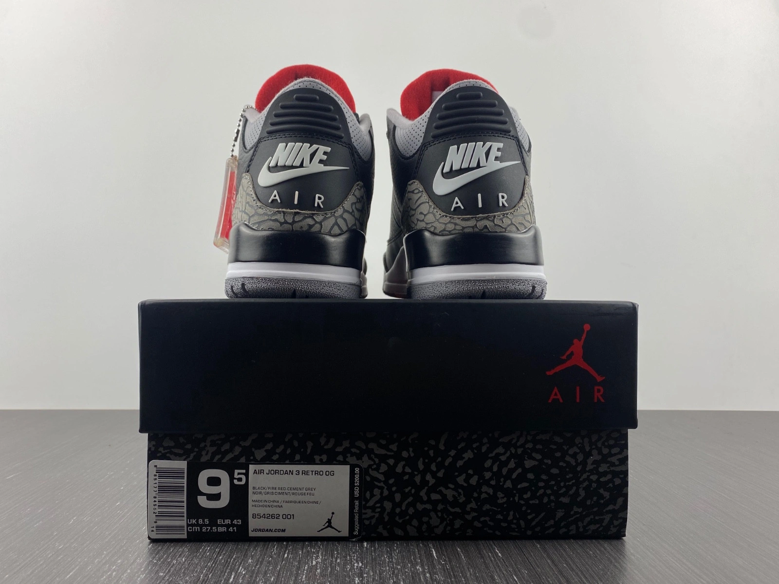 Jordan 3 Retro Black Cement (2018)  854262-001