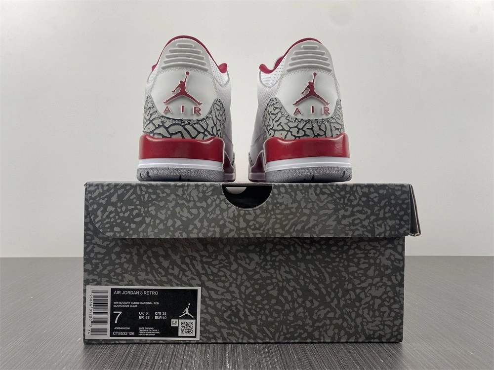 Jordan 3 Retro Cardinal Red - CT8532-126