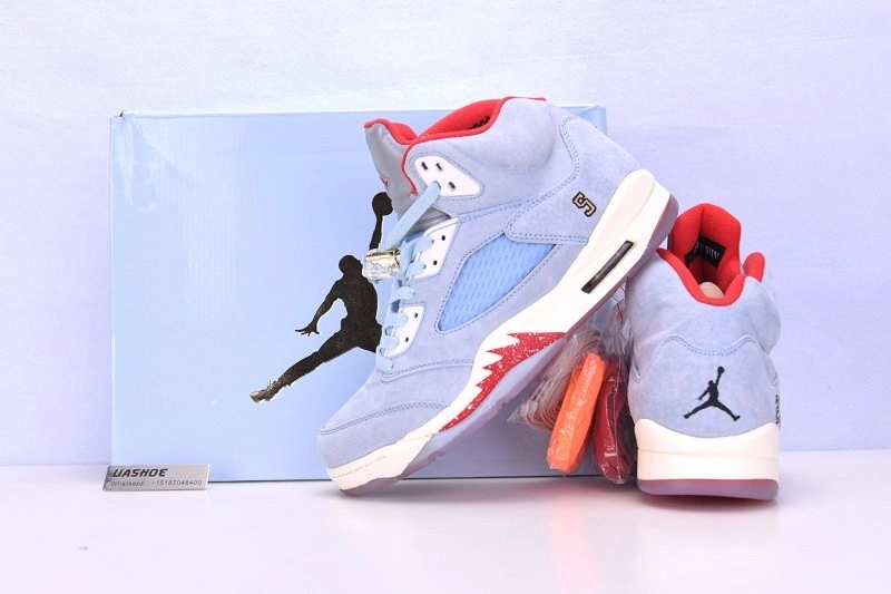 Jordan 5 Retro Trophy Room Ice Blue   CI1899 - 400