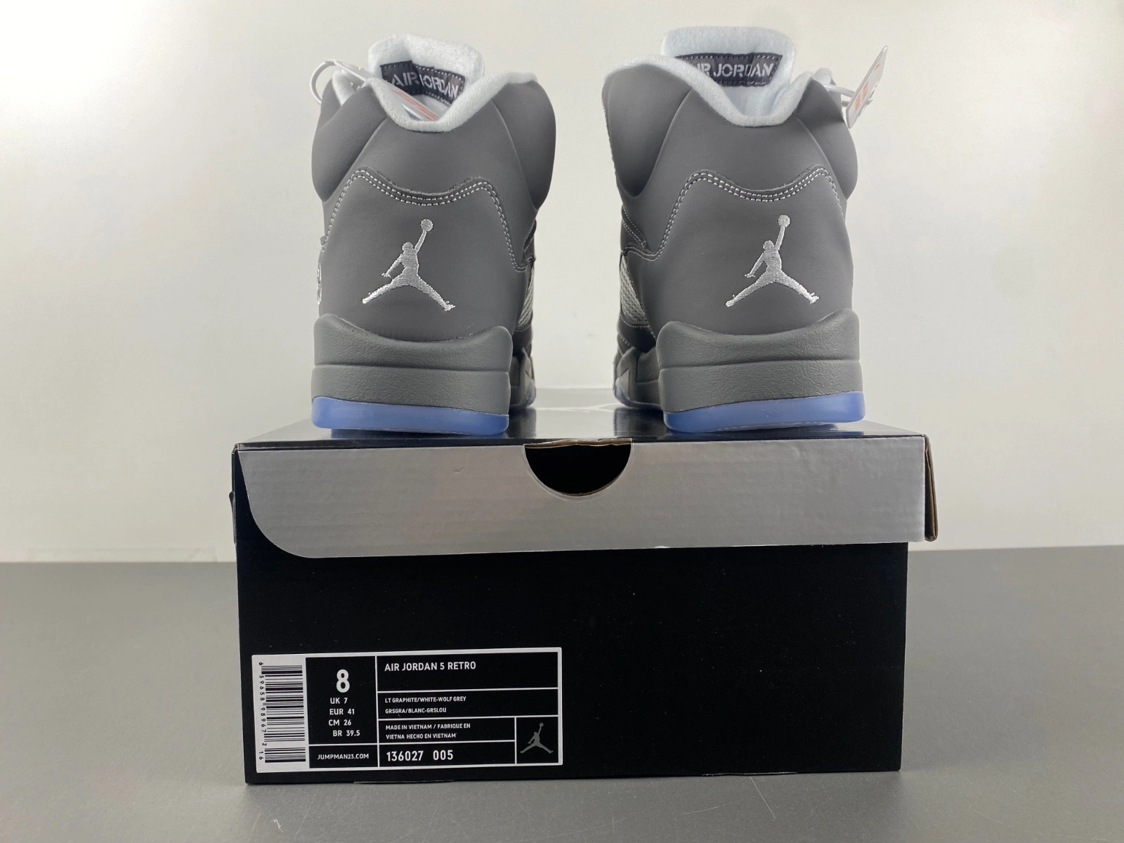 Jordan 5 Retro Wolf Grey Men's - 136027-005