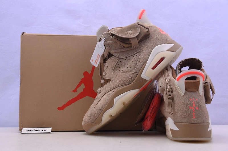 Jordan 6 Retro Travis Scott British Khaki  DH0690-200