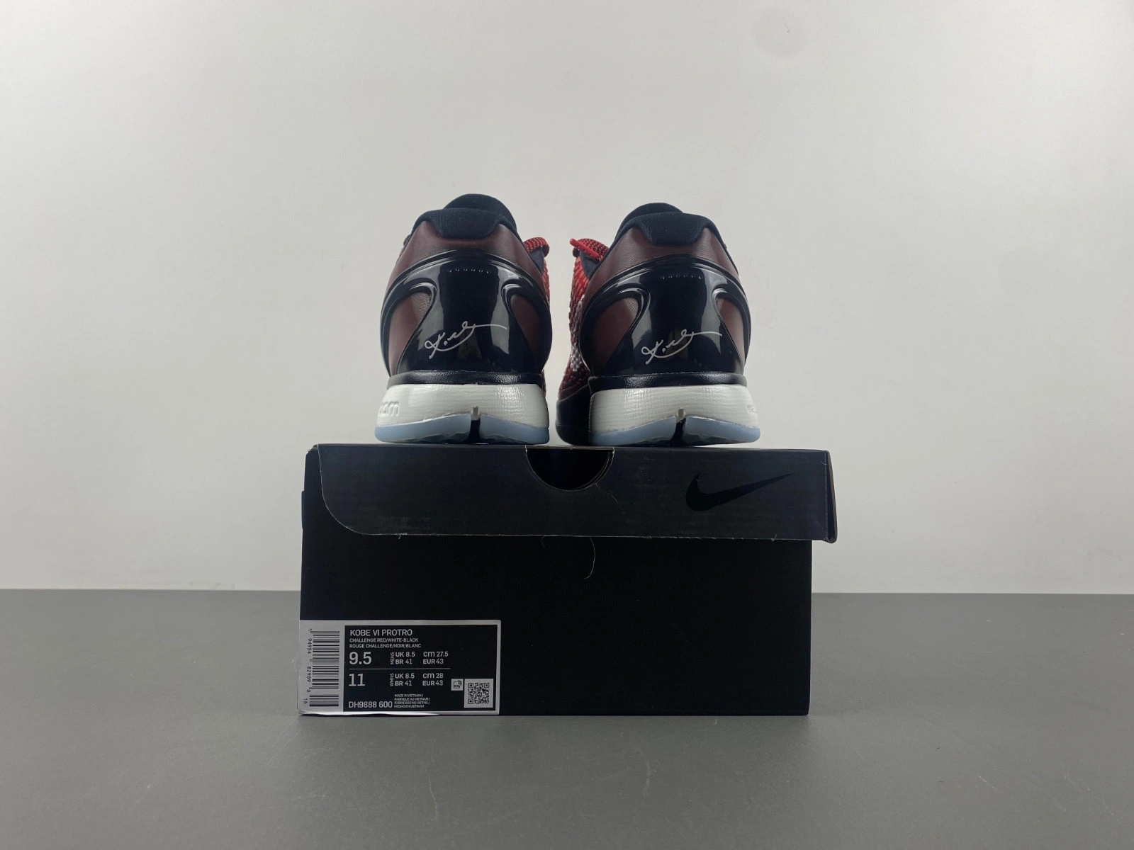 KOBE 6 PROTRO CHALLENGE RED BLACK-WHITE   DH9888-600
