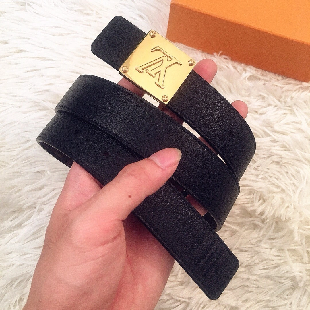 LOUIS VUITTON MORNINGRAM 30mm Double Side Belt M0066U