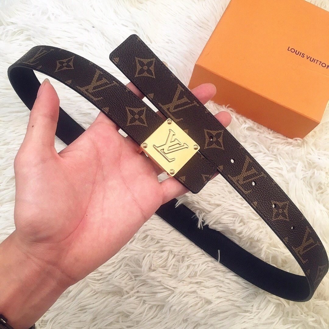 LOUIS VUITTON MORNINGRAM 30mm Double Side Belt M0066U
