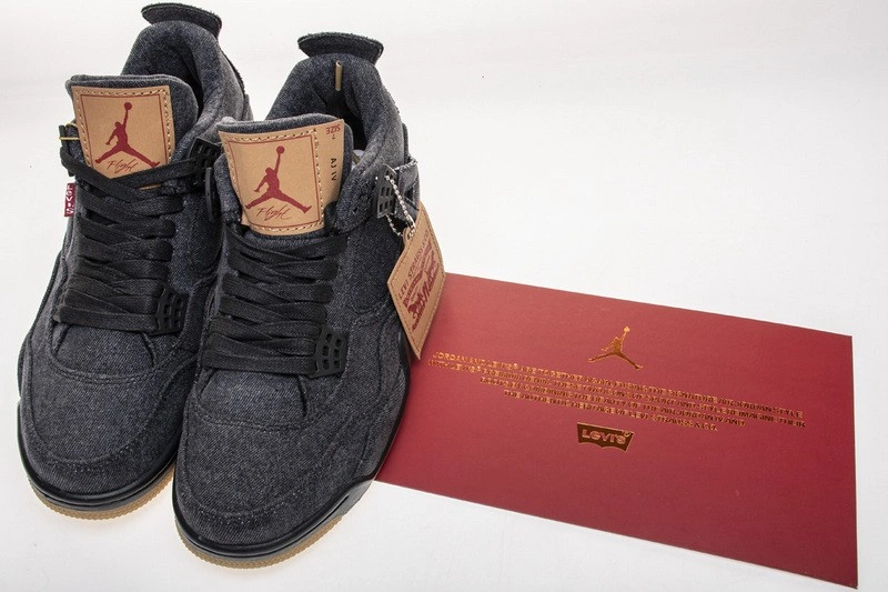 Levi's Air Jordan 4 Black Denim AO2571-001