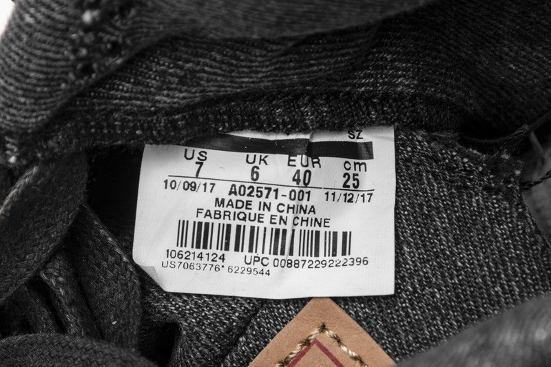 Levi's Air Jordan 4 Black Denim AO2571-001