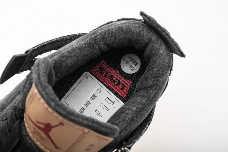 Levi's Air Jordan 4 Black Denim AO2571-001