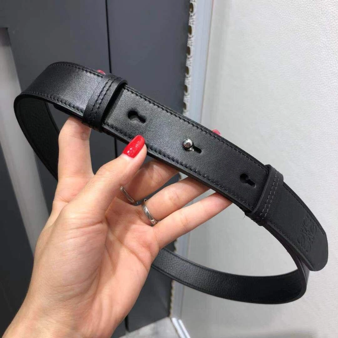 Loewe Unisex double-sided leather belt 190322