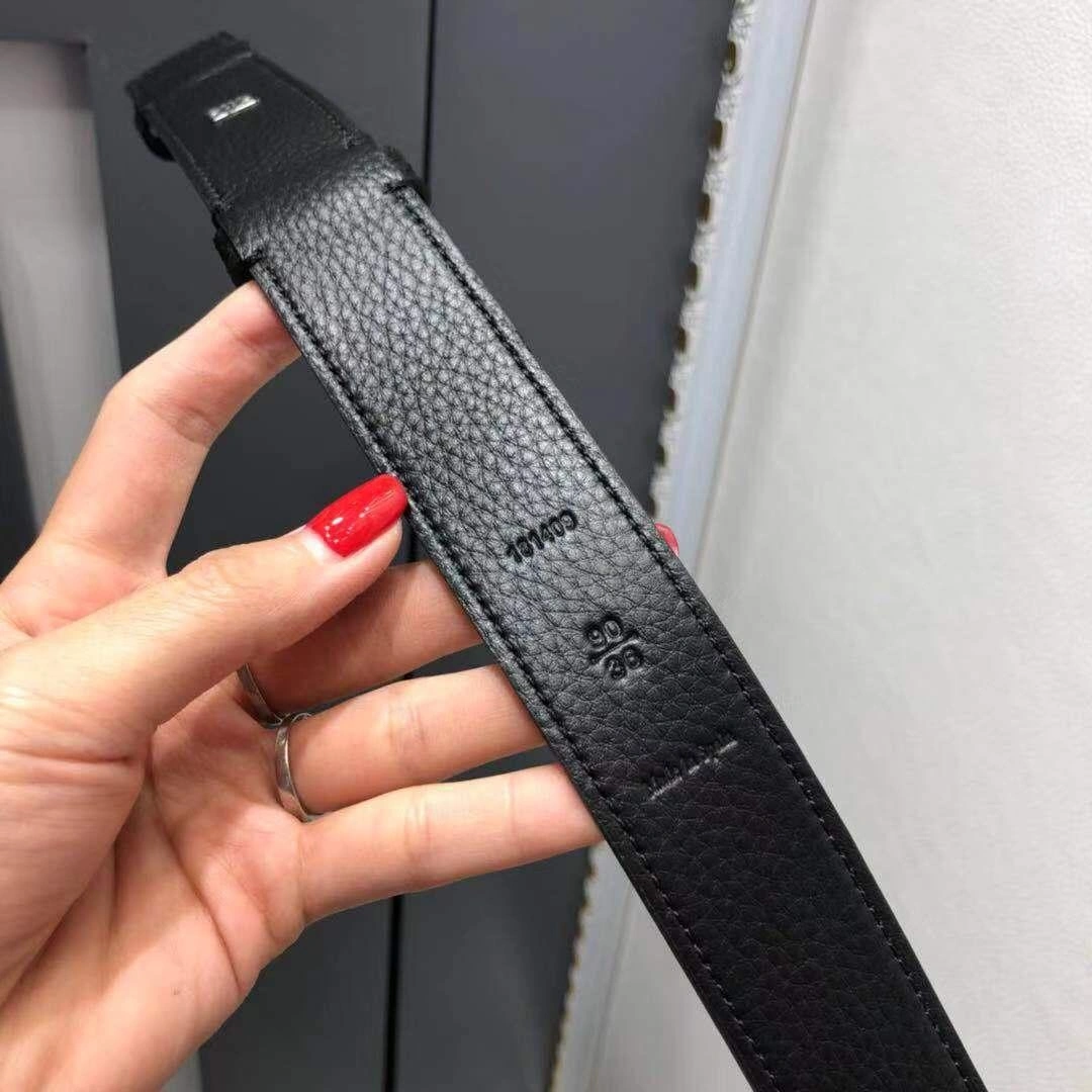 Loewe Unisex double-sided leather belt 190322