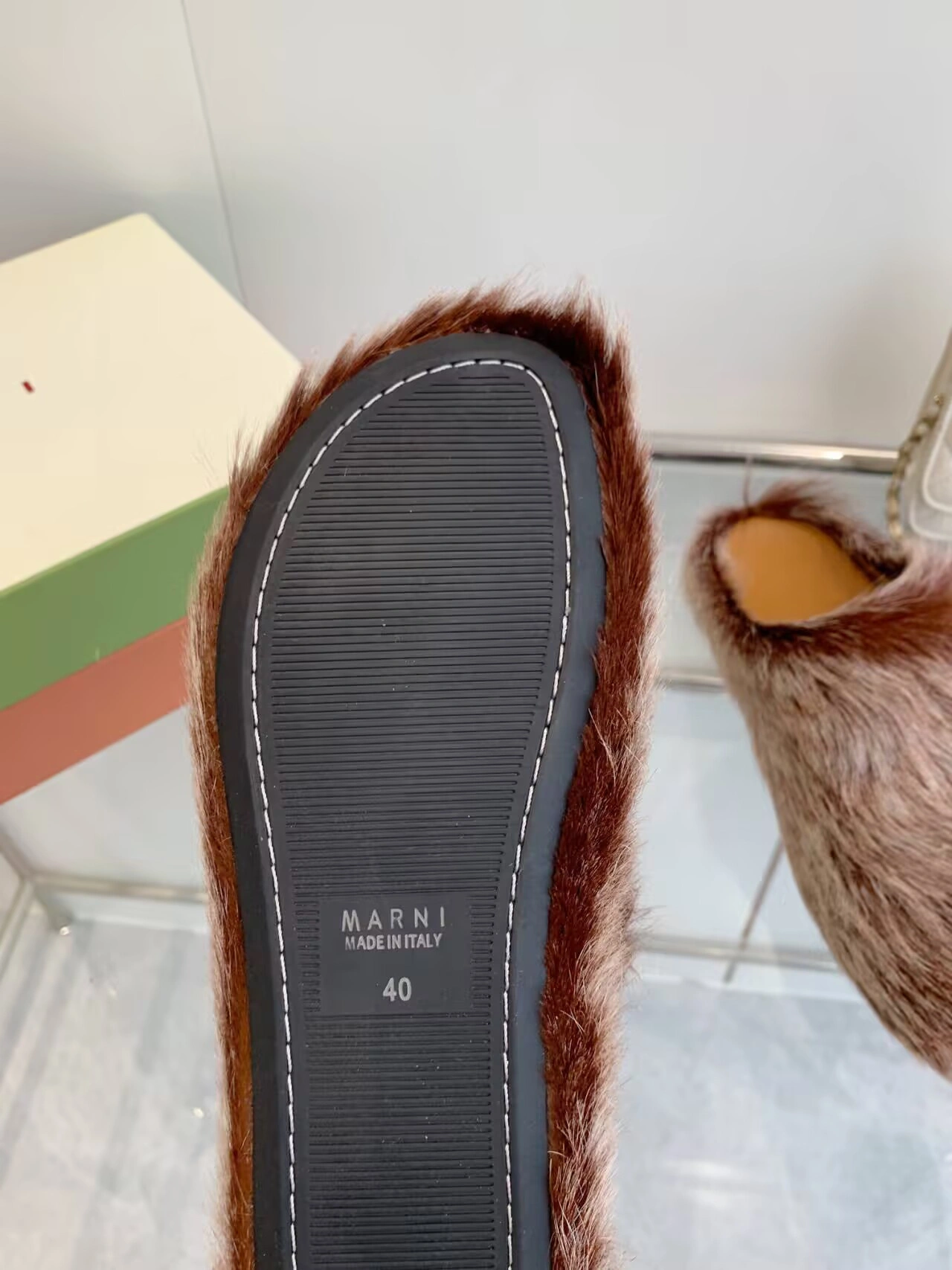 MARNI  Fussbett Sabot Loafers