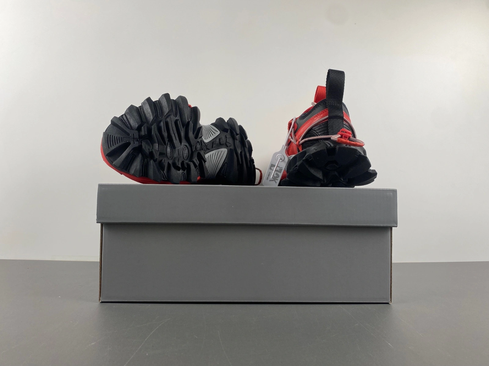 Men's Hike Sneaker in Red black