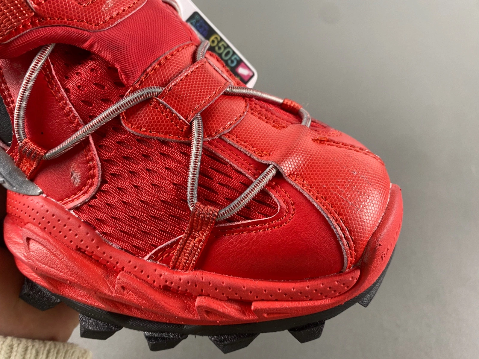 Men's Hike Sneaker in Red black