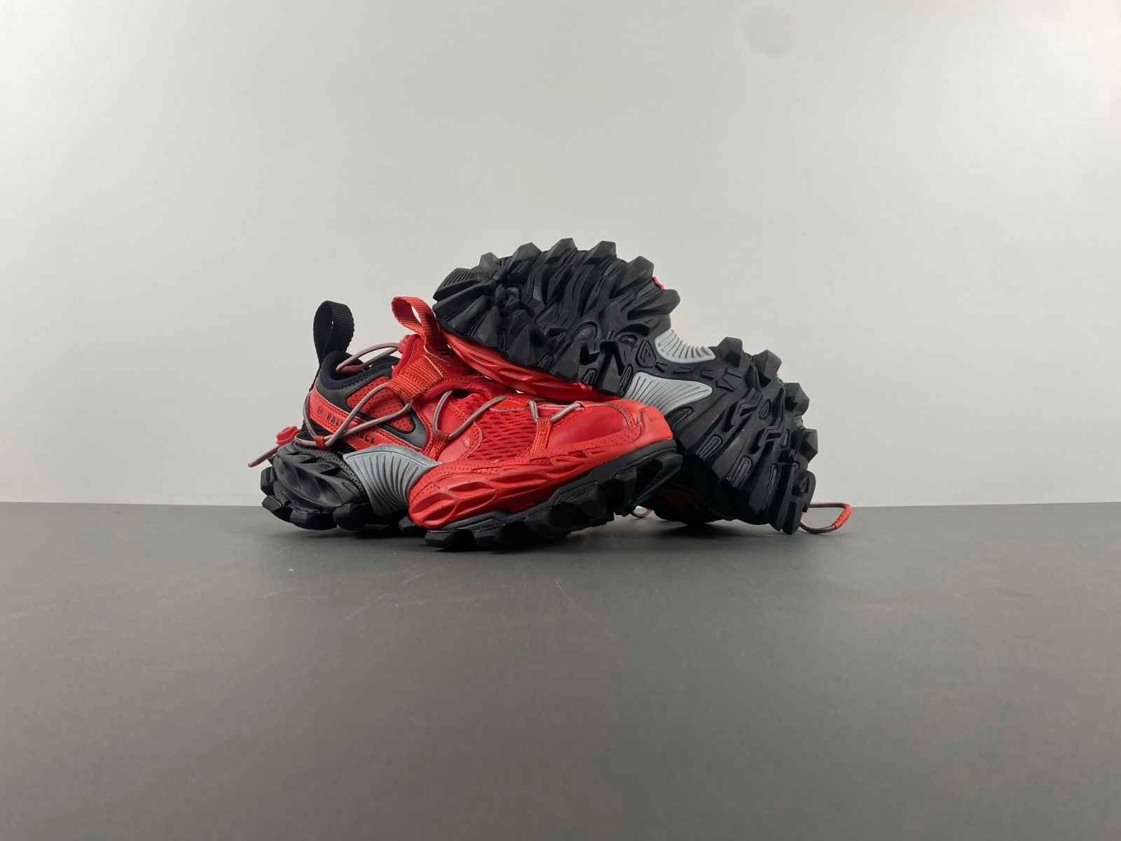 Men's Hike Sneaker in Red black