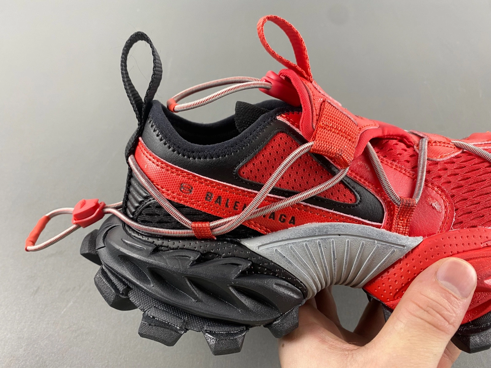 Men's Hike Sneaker in Red black