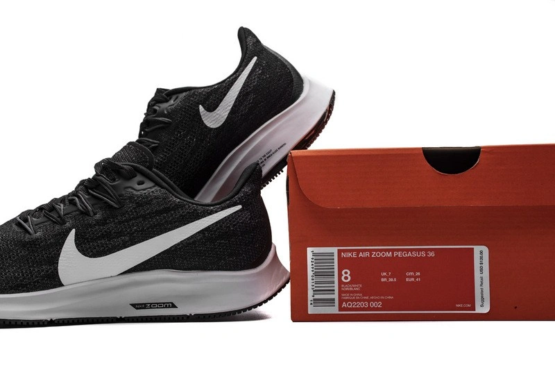 NIKE Air Zoom Pegasus 36 Black White  AQ2203-002