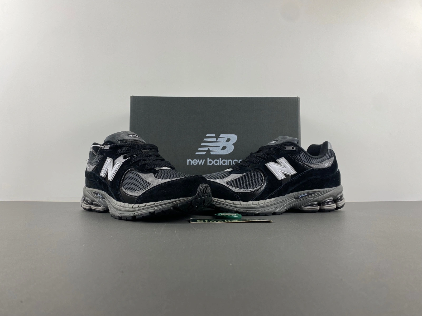 New Balance 2002R Black Dark Grey White