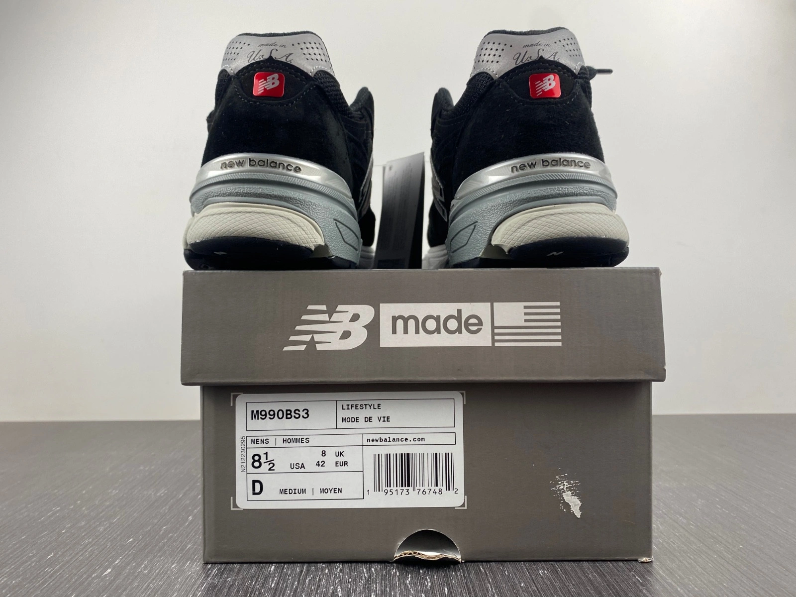 New Balance 990v3 Black White - M990BS3
