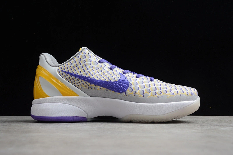 New Nike Kobe VI 6 Protro White Purple Yellow CW2190-105