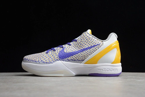 New Nike Kobe VI 6 Protro White Purple Yellow CW2190-105