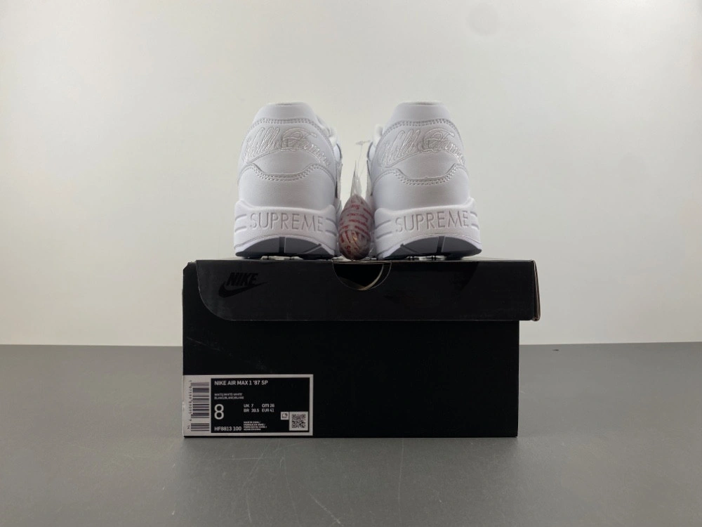 Nike Air Max 1 '87 SP Supreme Triple White HF8813-100