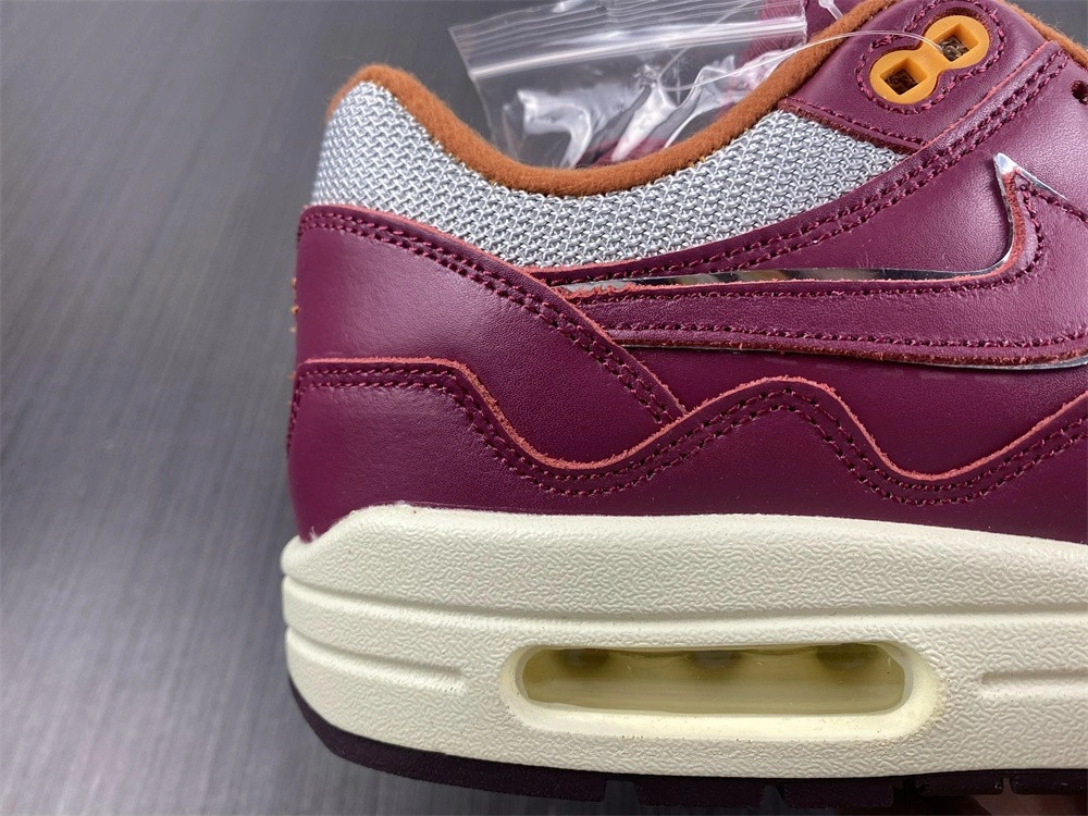 Nike Air Max 1 Patta Waves Rush Maroon (with Bracelet)  DO9549-001
