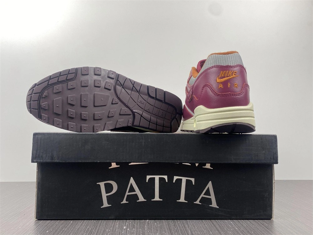 Nike Air Max 1 Patta Waves Rush Maroon (with Bracelet)  DO9549-001
