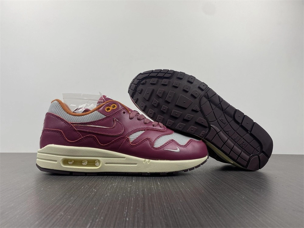Nike Air Max 1 Patta Waves Rush Maroon (with Bracelet)  DO9549-001
