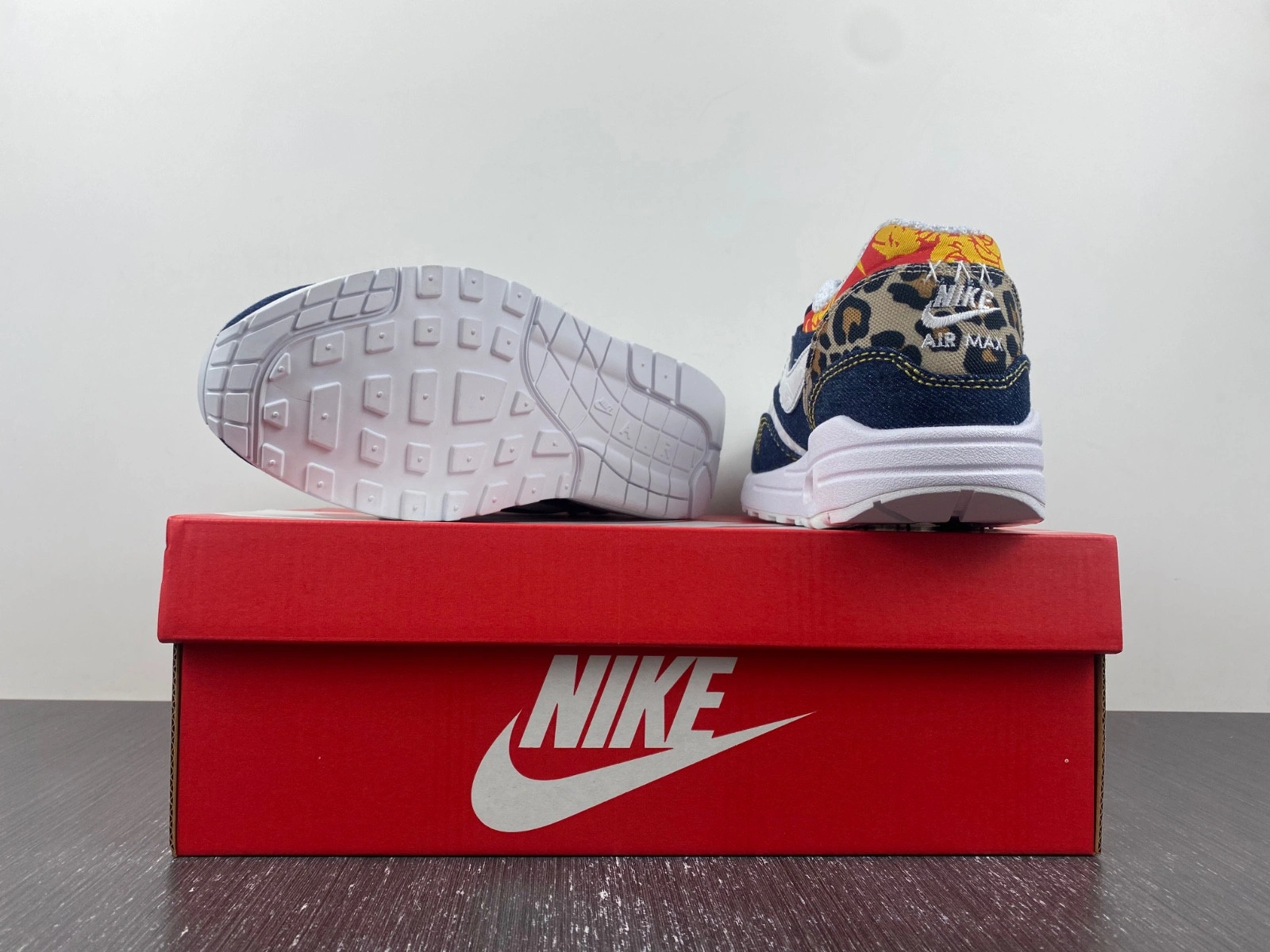 Nike Air Max 1 Premium Denim Leopard Men's - FJ4452-432