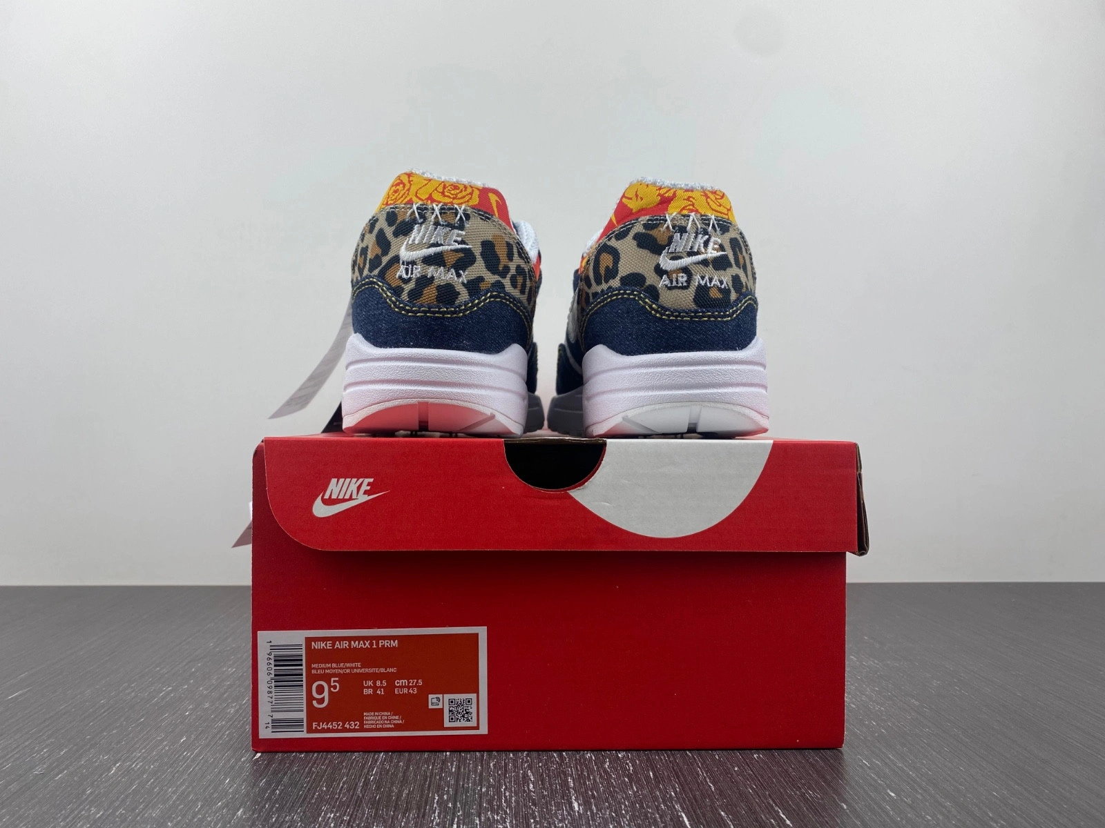 Nike Air Max 1 Premium Denim Leopard Men's - FJ4452-432