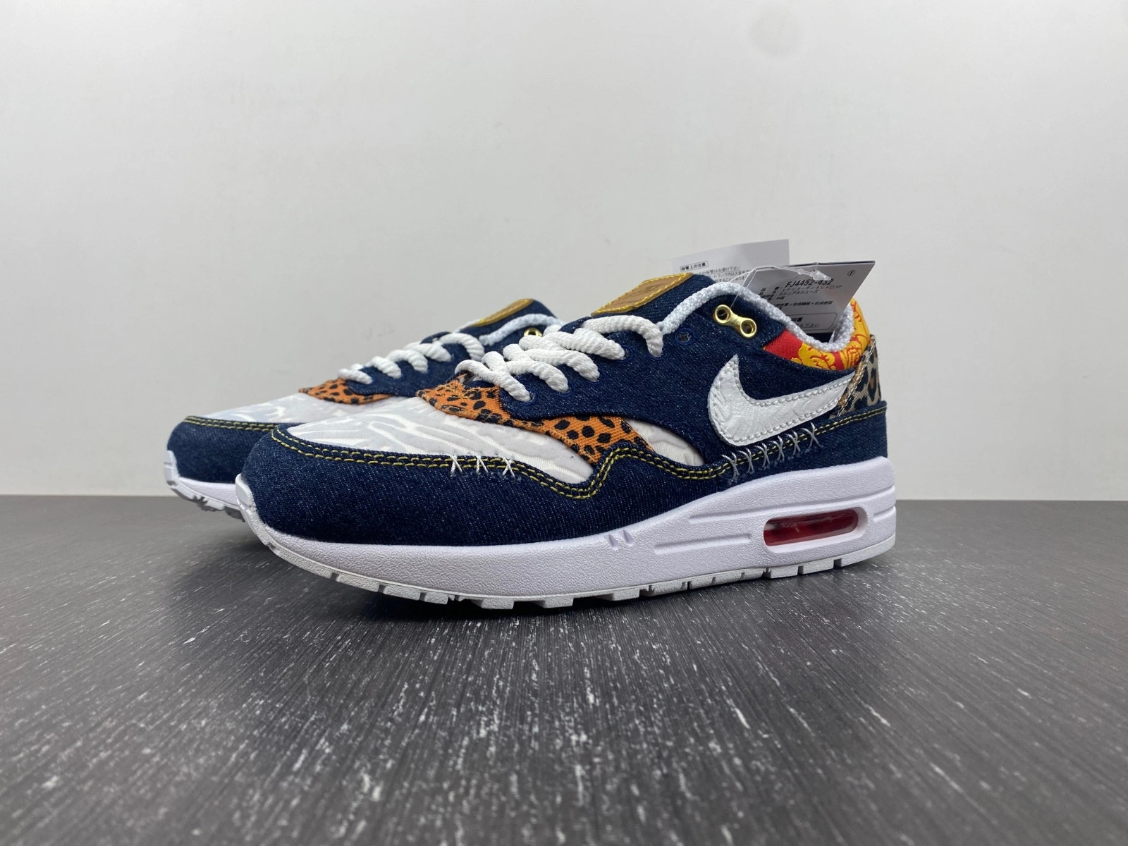 Nike Air Max 1 Premium Denim Leopard Men's - FJ4452-432