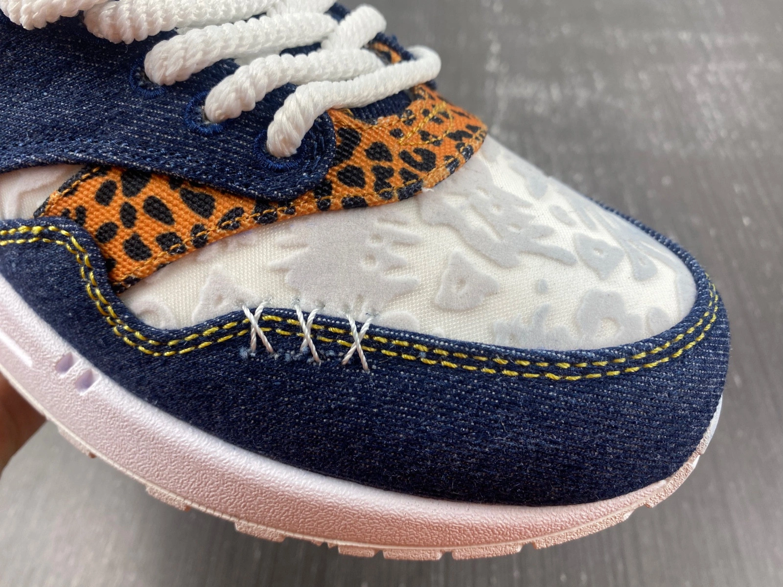 Nike Air Max 1 Premium Denim Leopard Men's - FJ4452-432