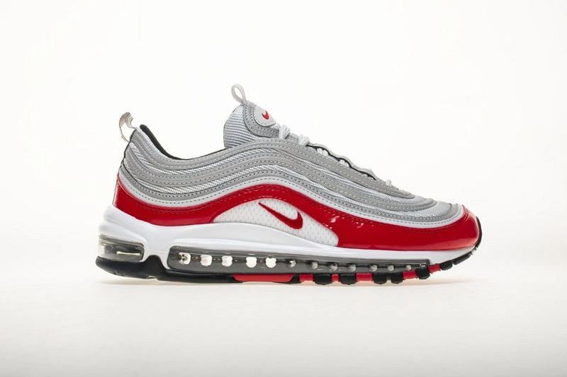 Nike Air Max 97 pure platinum university red   921826 -009
