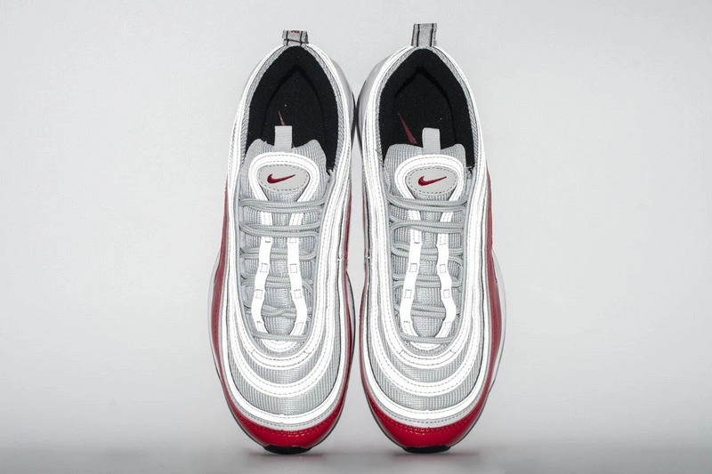 Nike Air Max 97 pure platinum university red   921826 -009