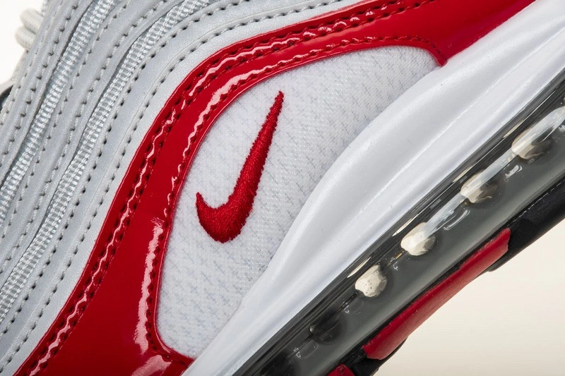 Nike Air Max 97 pure platinum university red   921826 -009