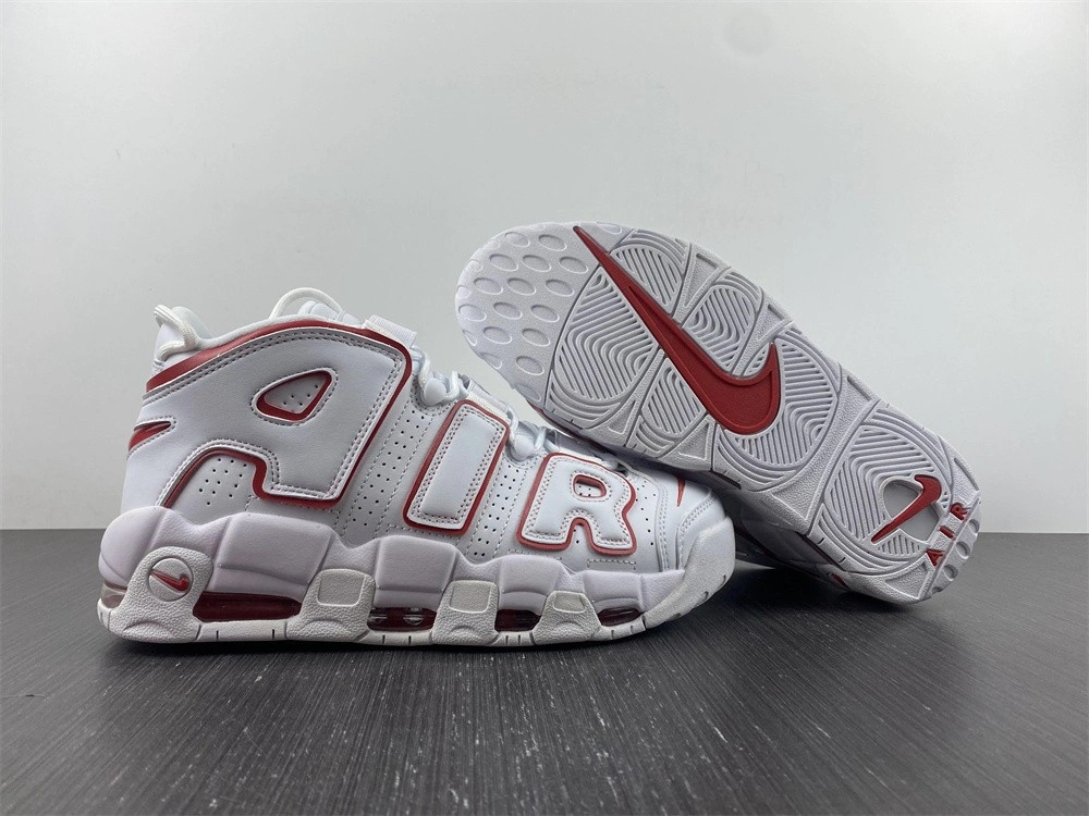 Nike Air More Uptempo White Varsity Red Outline  921948-102