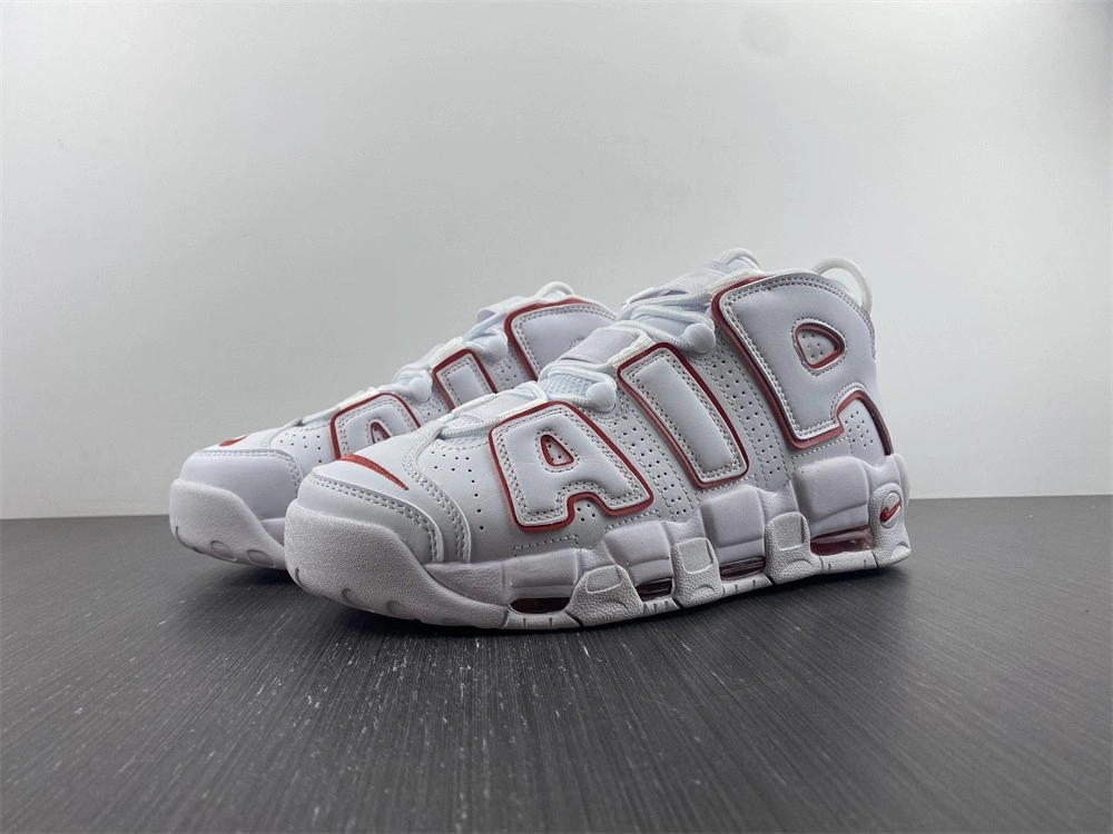 Nike Air More Uptempo White Varsity Red Outline  921948-102