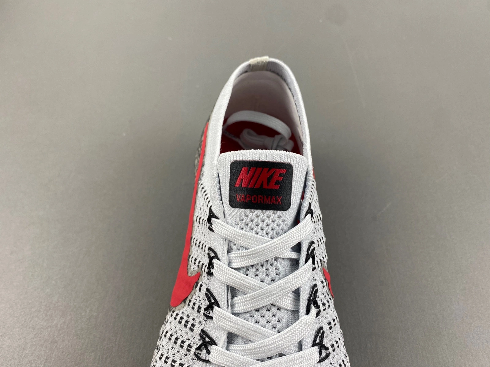 Nike Air VaporMax Platinum Red Black Men's - 849558-020