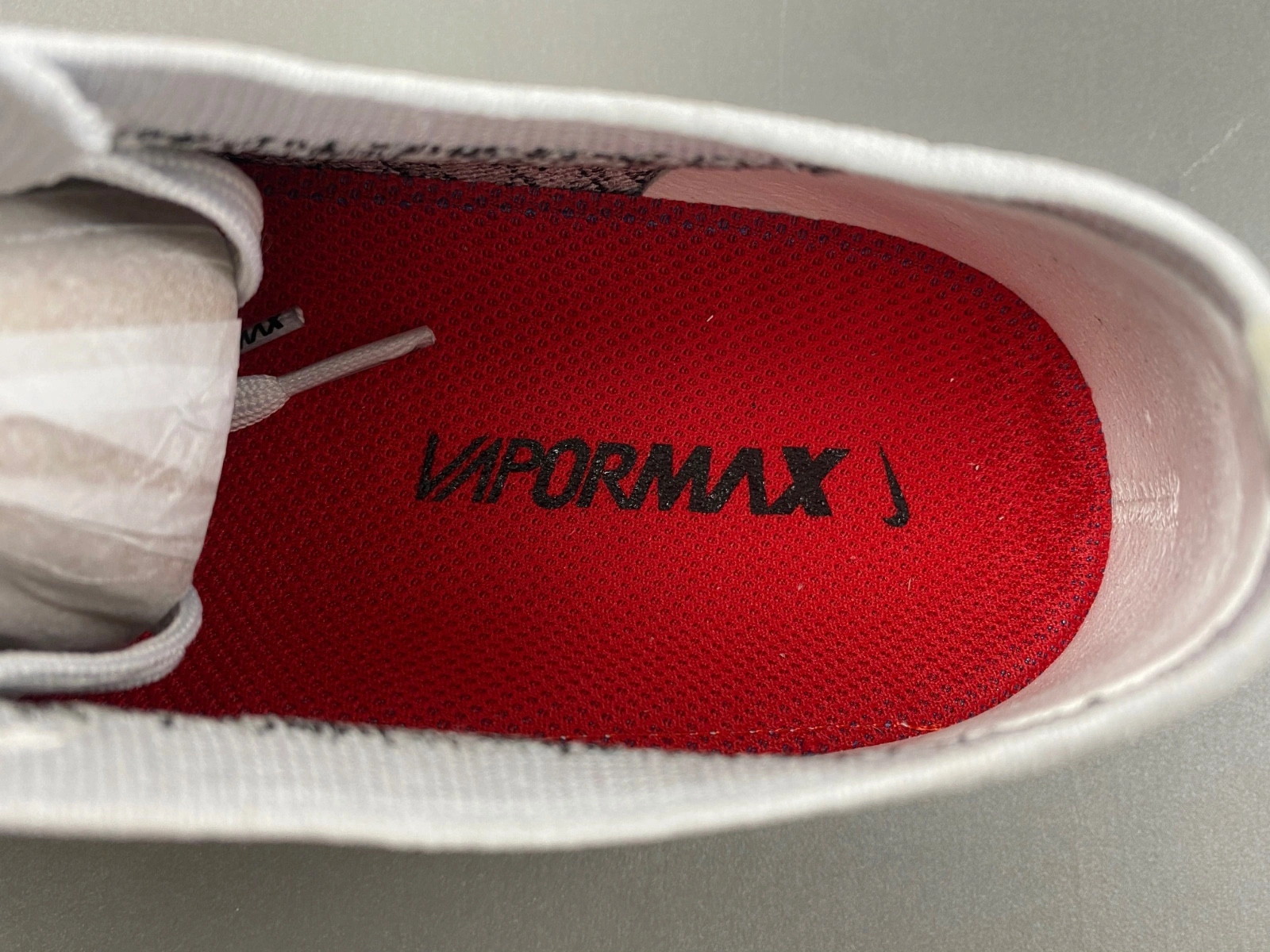 Nike Air VaporMax Platinum Red Black Men's - 849558-020