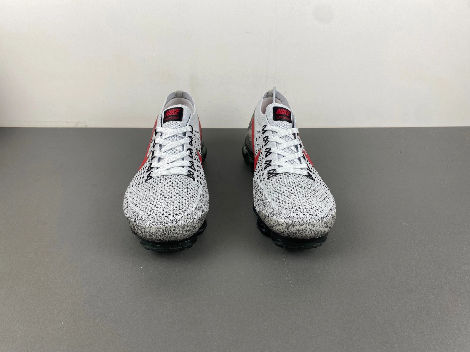 Nike Air VaporMax Platinum Red Black Men's - 849558-020