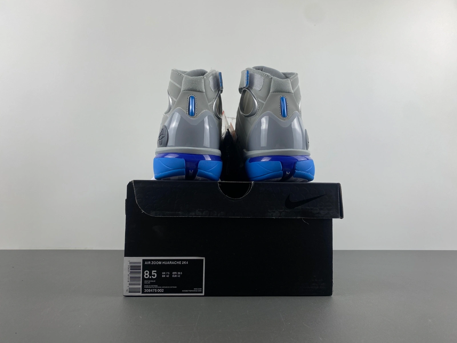 Nike Air Zoom Huarache 2K4 Wolf Grey Uni Blue Men's 308475-002