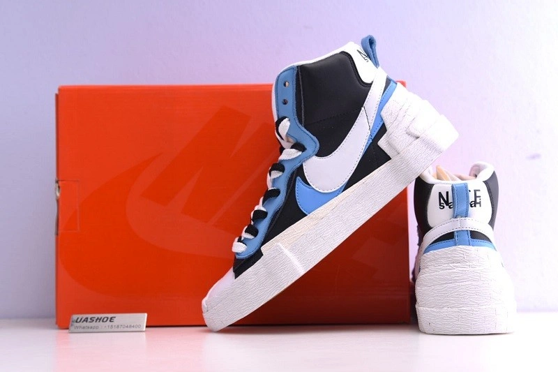 Nike Blazer High sacai White Black Legend Blue  BV0072-001