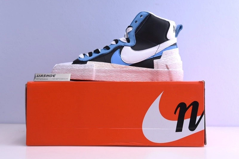 Nike Blazer High sacai White Black Legend Blue  BV0072-001