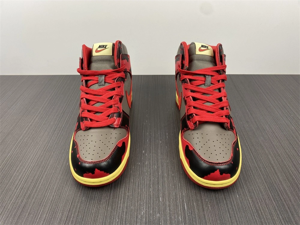 Nike Dunk High 1985 Red Acid Wash - DD9404-600