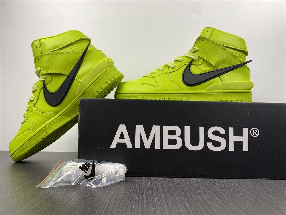 Nike Dunk High AMBUSH Flash Lime - CU7544-300