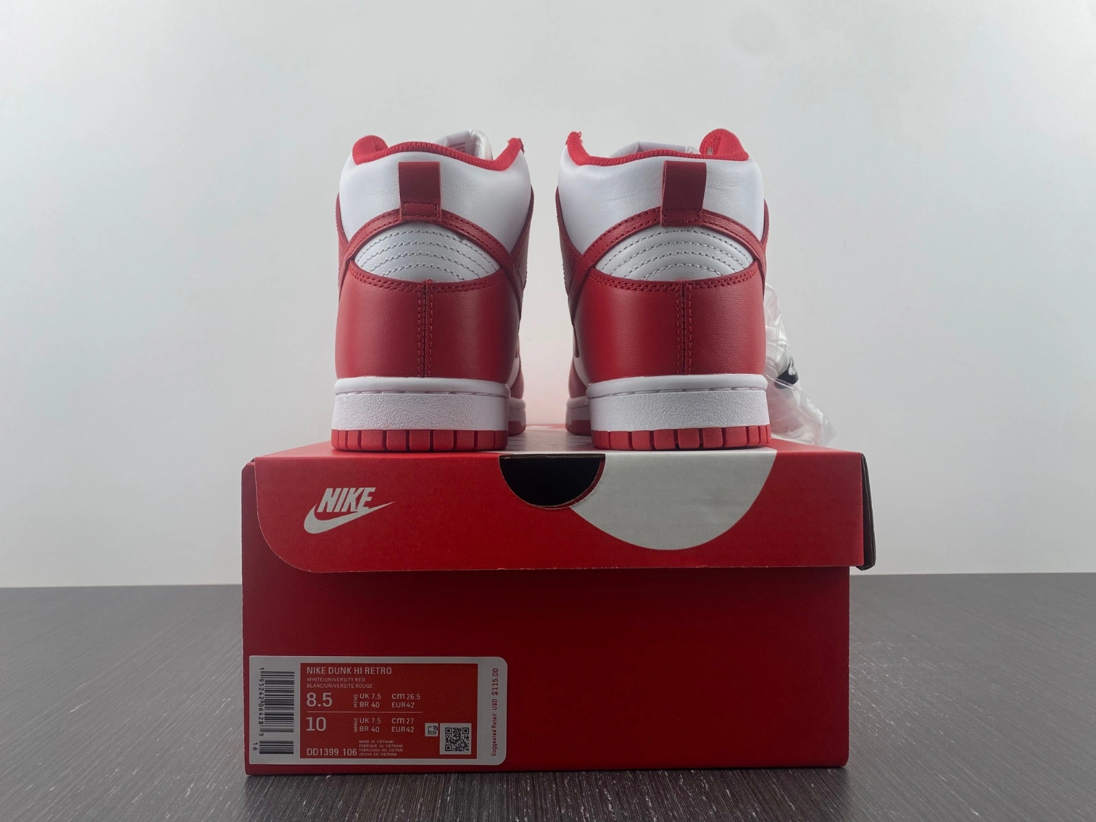 Nike Dunk High Championship White Red  DD1399-106