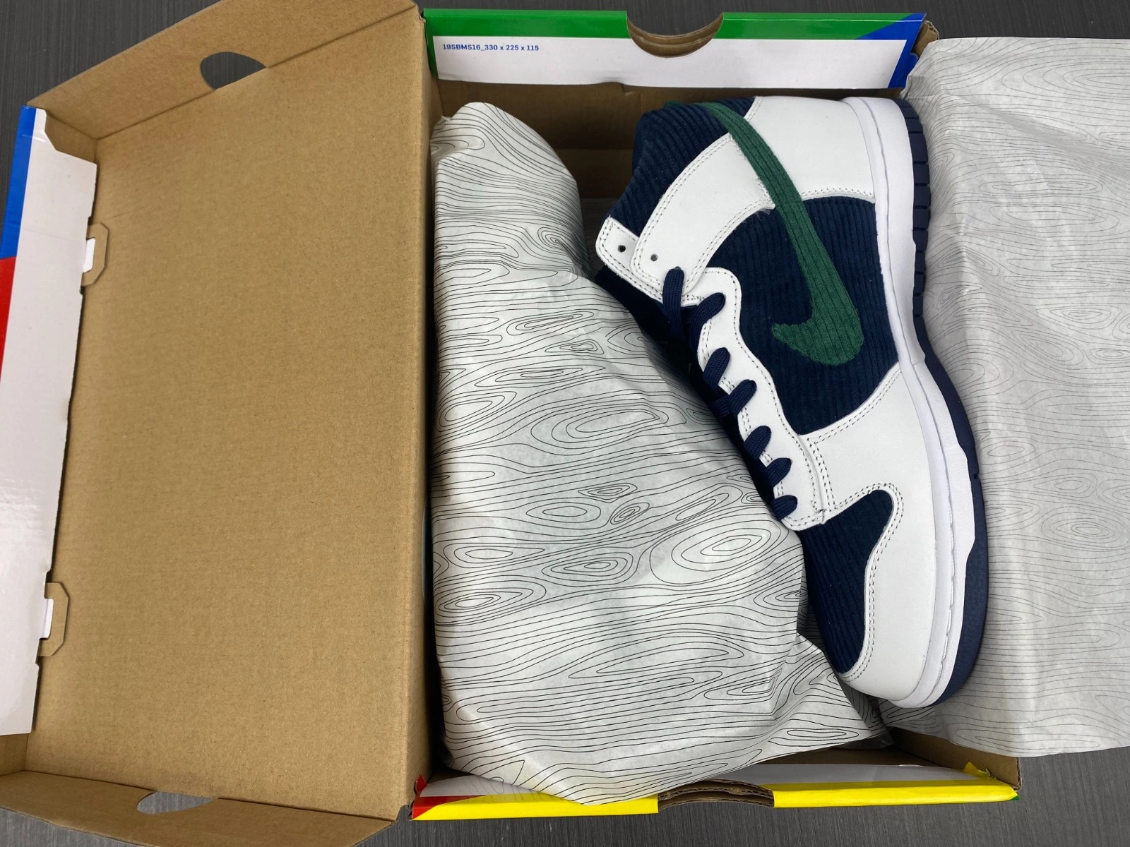 Nike Dunk High Sports Specialties White Navy  DH0953 400