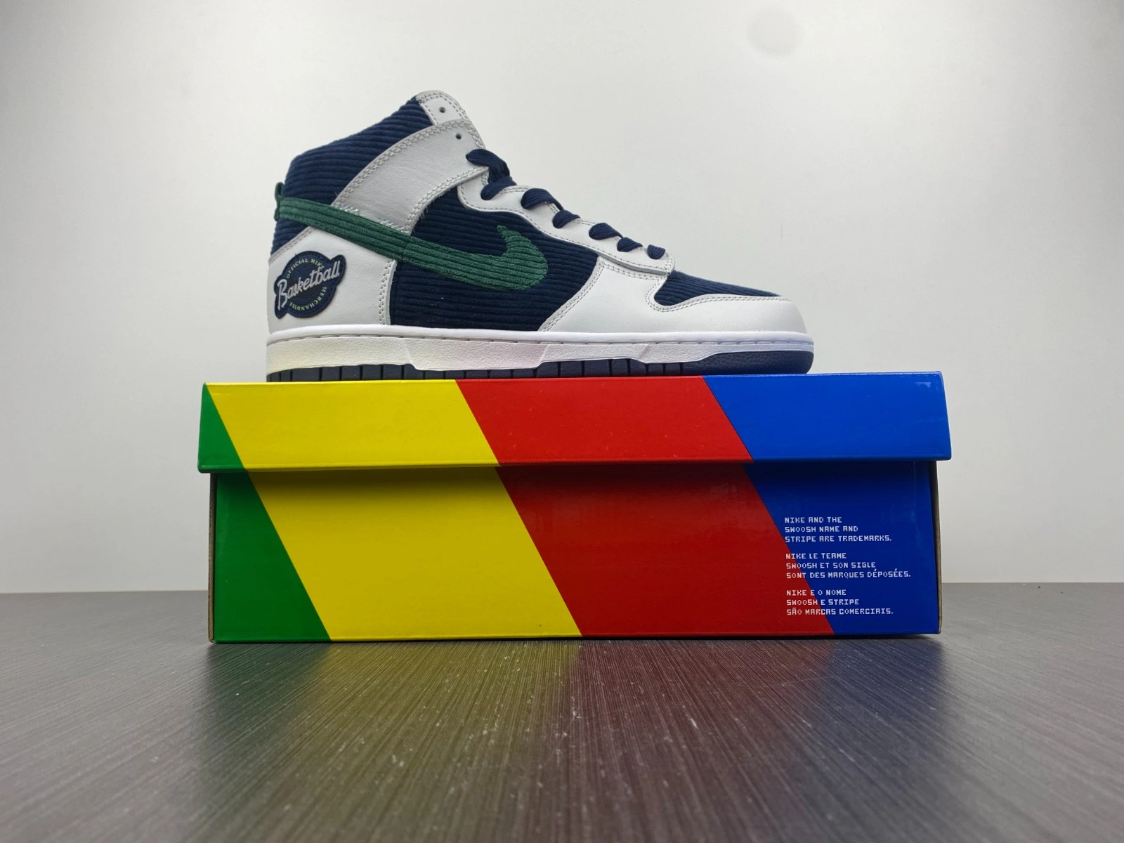 Nike Dunk High Sports Specialties White Navy  DH0953 400