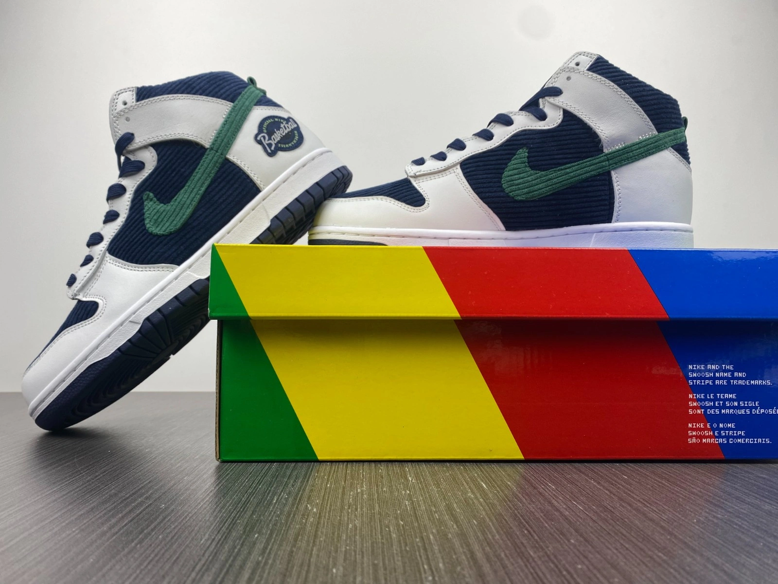 Nike Dunk High Sports Specialties White Navy  DH0953 400