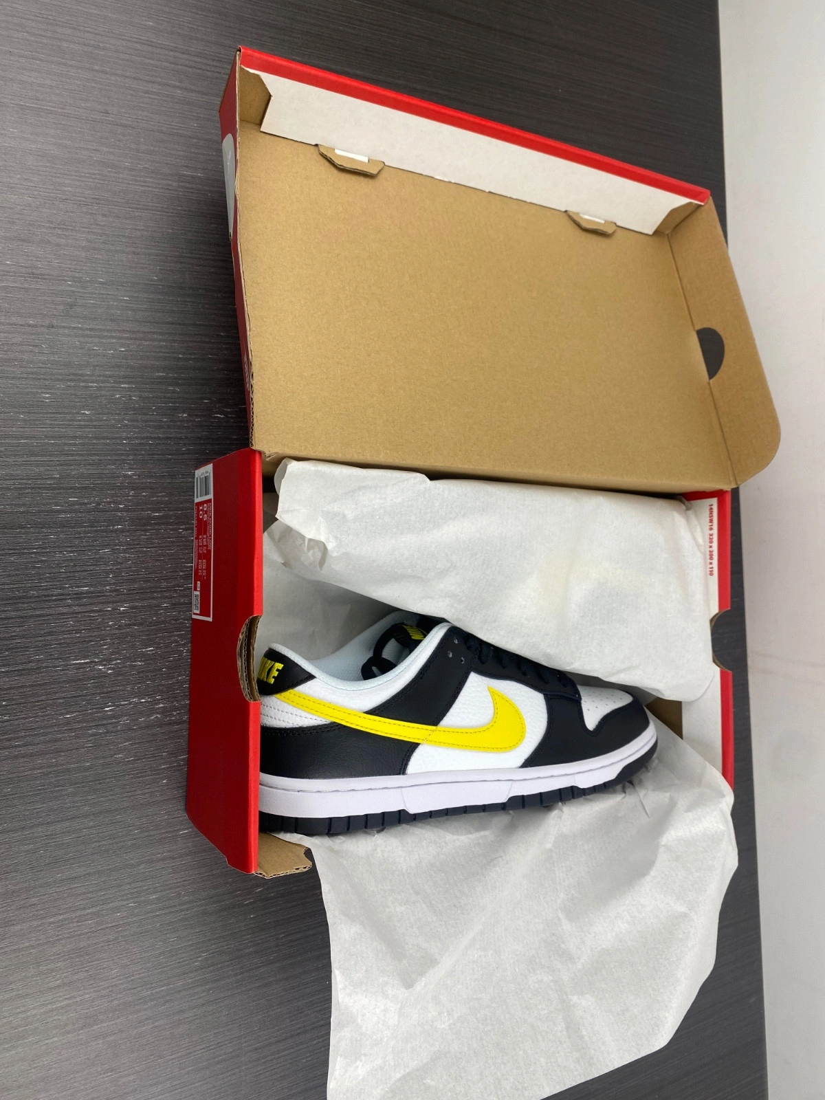 Nike Dunk Low Black Yellow White FQ2431-001