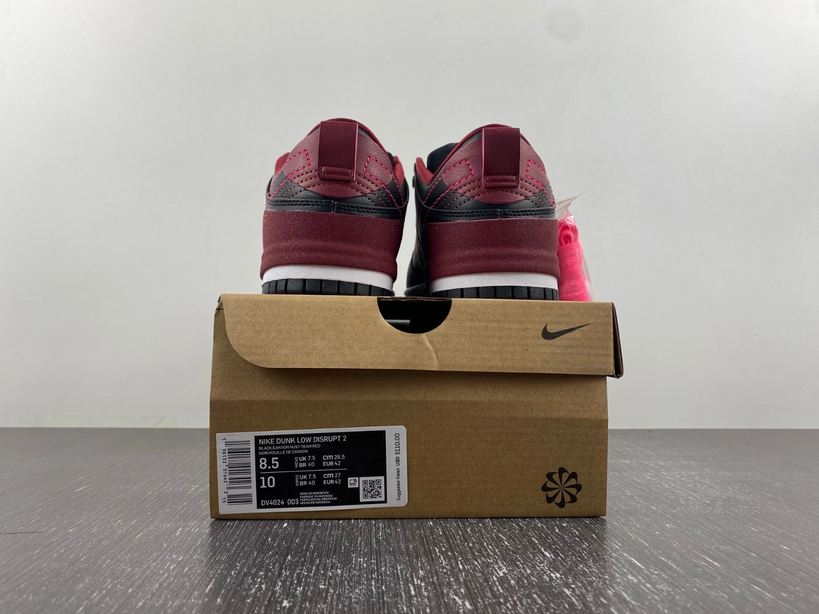 Nike Dunk Low Disrupt 2 Black Dark Beetroot (Women's)  DV4024-003